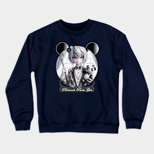 Patchwork Panda Girls Crewneck Sweatshirt